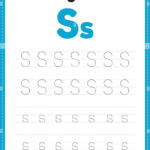 Tracing Letter S Alphabet Worksheet For Kindergarten And Preschool Intended For Preschool Letter S Tracing Worksheets