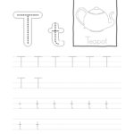 Tracing Letter T T Worksheet Inside Letter T Tracing Worksheets For Kindergarten