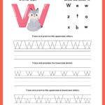 Tracing Letter W | Worksheets For Preschool With Regard To Letter W Tracing Worksheet