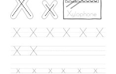Tracing Letter X X Worksheet throughout Letter Xx Tracing Worksheets For Kindergarten