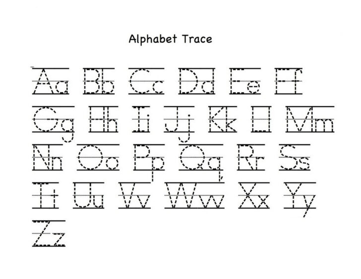 Free Printable Tracing Letter A to Z Worksheets