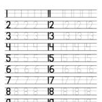 Tracing Numbers 1 20 Worksheets (Free Printable Pdfs)   Teach Prints With Letter Tracing Worksheets 1 20