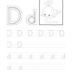 Tracing The Letter D D Worksheet Regarding Tracing Letter Dd Worksheet