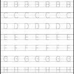 Tracing – Uppercase Letters – Capital Letters – 3 Worksheets With Capital Letter Tracing Worksheets