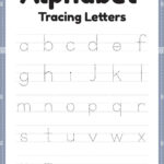 Tracing Worksheet Of Alphabet Letters For Kindergarten And In Letter Tracing Worksheets Printable