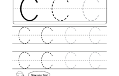 Uppercase Letter C Tracing Worksheet - Doozy Moo intended for Tracing the Letter C Worksheets