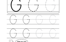 Uppercase Letter G Tracing Worksheet - Doozy Moo within Capital Letter G Tracing Worksheets