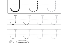 Uppercase Letter J Tracing Worksheet - Doozy Moo with regard to Free Letter J Tracing Worksheets
