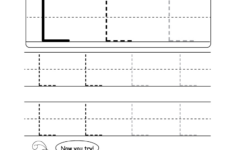 Uppercase Letter L Tracing Worksheet - Doozy Moo within L Letter Tracing Worksheet