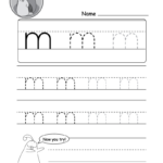 Uppercase Letter M Tracing Worksheet   Doozy Moo With Tracing Letter M Worksheets Kindergarten