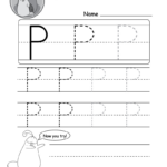 Uppercase Letter P Tracing Worksheet   Doozy Moo With Capital Letter P Tracing Worksheets