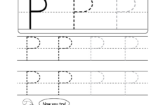 Uppercase Letter P Tracing Worksheet - Doozy Moo with Capital Letter P Tracing Worksheets