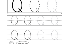 Uppercase Letter Q Tracing Worksheet - Doozy Moo in Letter Tracing Worksheets Q