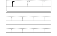 Uppercase Letter R Tracing Worksheet - Doozy Moo for Letter Tracing Worksheets Free R