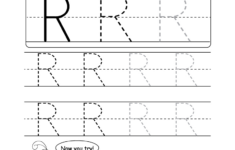 Uppercase Letter R Tracing Worksheet - Doozy Moo pertaining to Letter Tracing Worksheets R