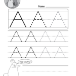 Uppercase Letter Tracing Worksheets (Free Printables)   Doozy Moo Throughout Letter Tracing Worksheets Uppercase
