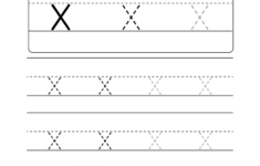 Uppercase Letter X Tracing Worksheet - Doozy Moo throughout Letter X Tracing Worksheets For Kindergarten