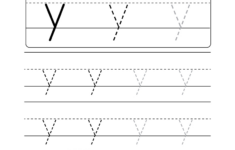 Uppercase Letter Y Tracing Worksheet - Doozy Moo with regard to Letter Y Tracing Worksheets Preschool