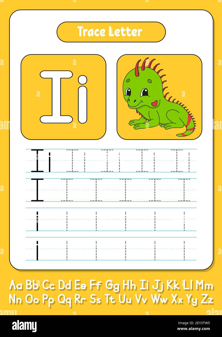 Writing Letters. Tracing Page. Practice Sheet. Worksheet For Kids regarding Letter Ii Writing And Tracing Worksheets